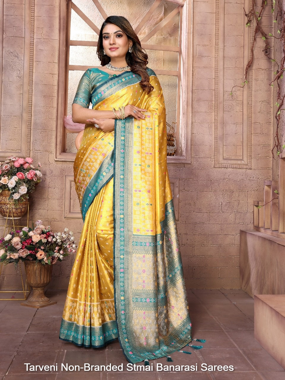 Tarveni Non-Branded Stmai Banarasi Sarees