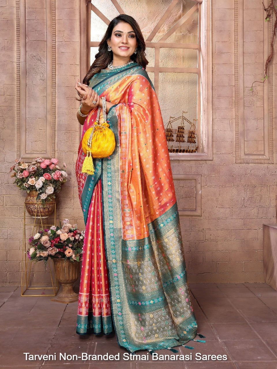 Tarveni Non-Branded Stmai Banarasi Sarees