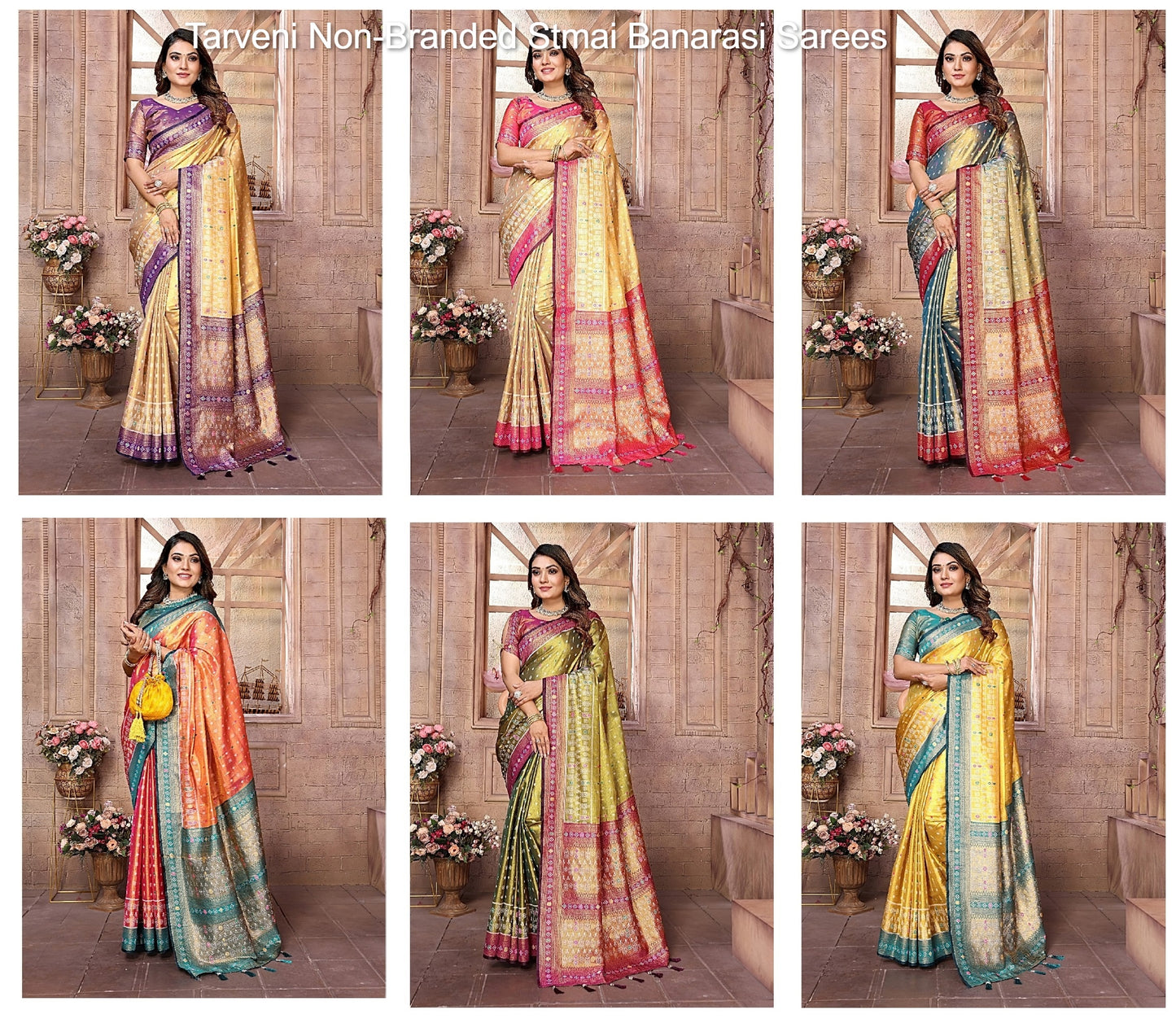 Tarveni Non-Branded Stmai Banarasi Sarees