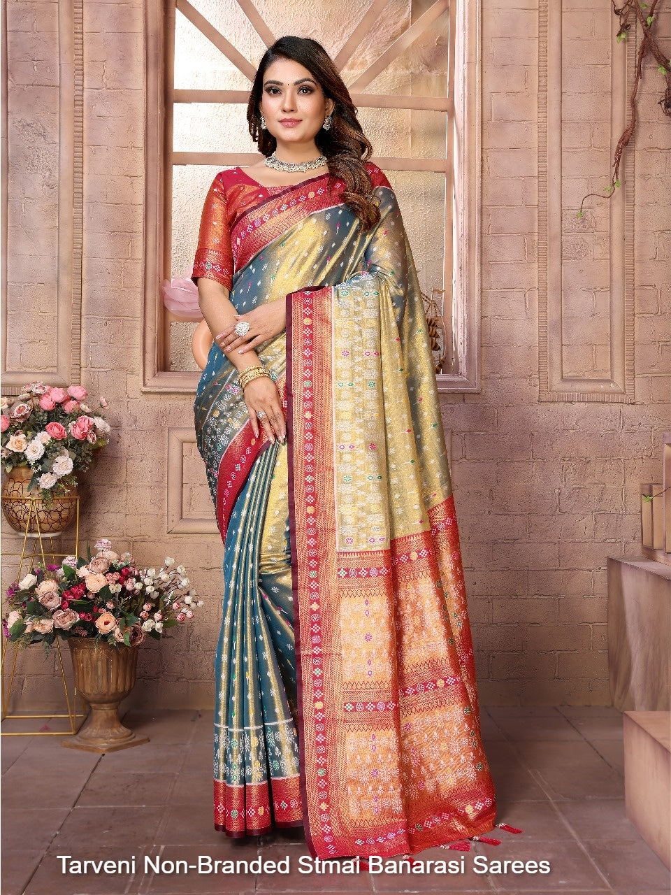 Tarveni Non-Branded Stmai Banarasi Sarees