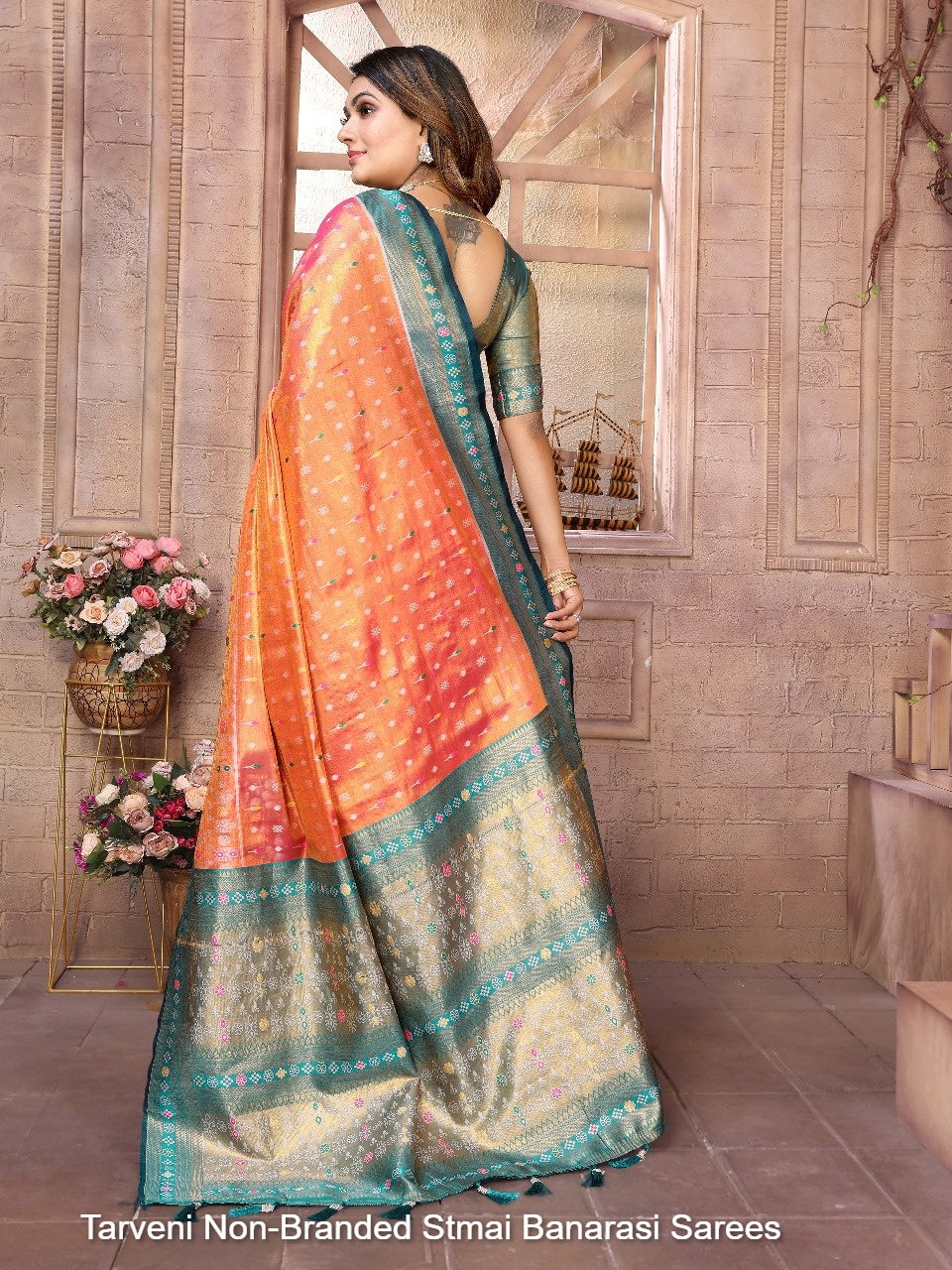 Tarveni Non-Branded Stmai Banarasi Sarees