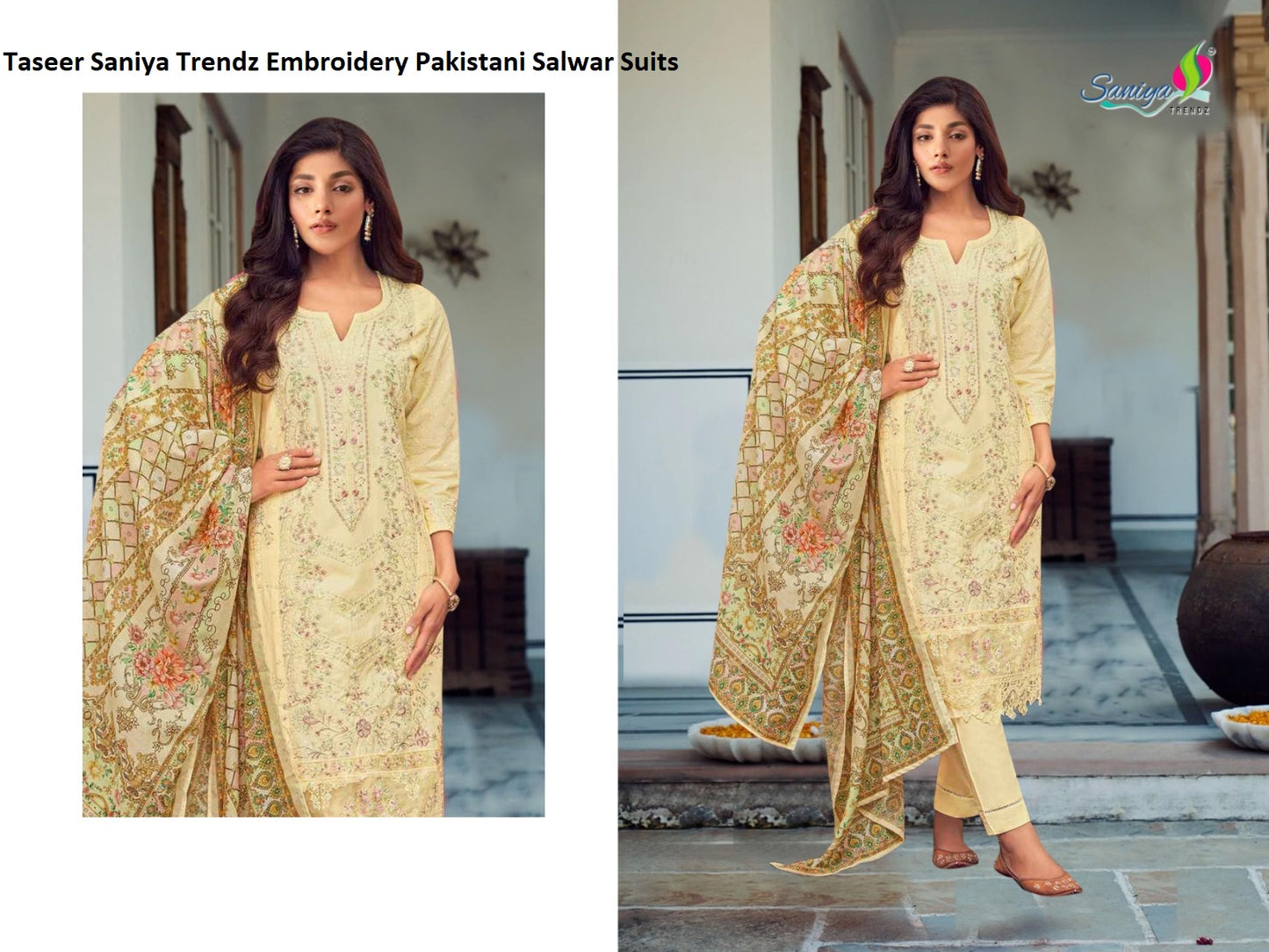 Taseer Saniya Trendz Embroidery Pakistani Salwar Suits