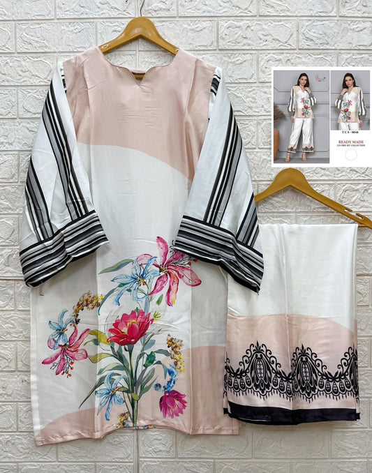 Tcs-9048 Karachi Shree Fabs Satin Co Ord Set