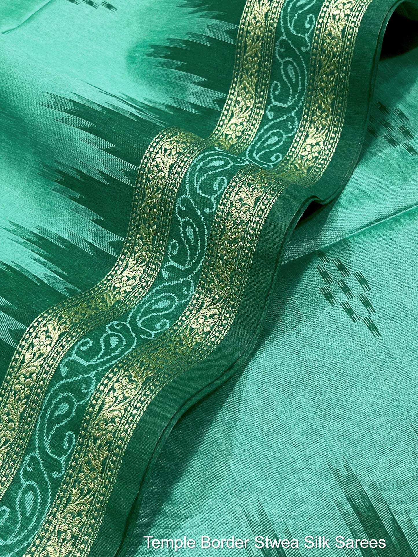 Temple Border Stwea Silk Sarees