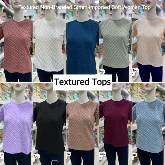 Textured Non-Branded Stmm Imported Soft Women Top