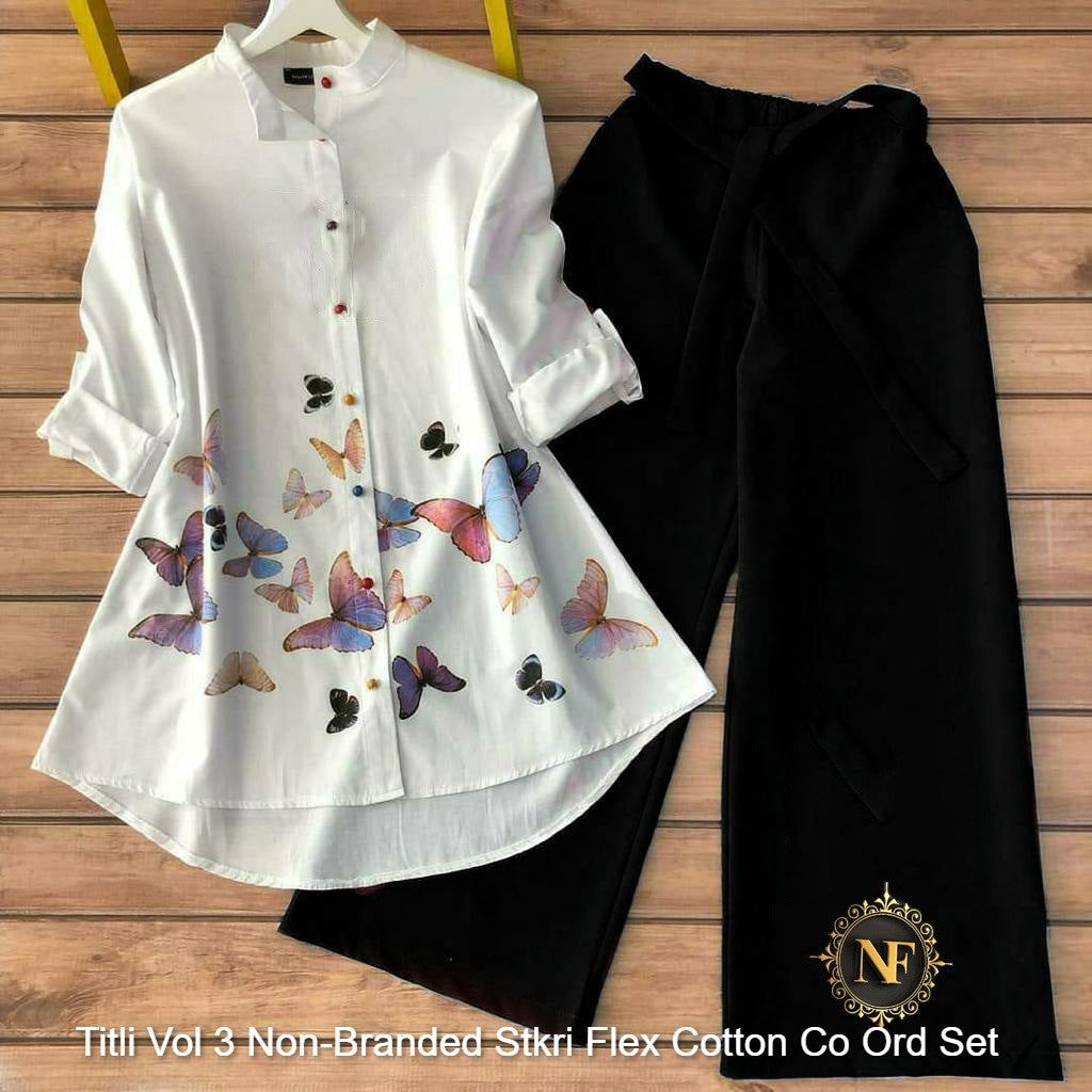 Titli Vol 3 Non-Branded Stkri Flex Cotton Co Ord Set