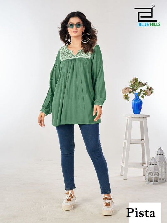 Tunic Nx Pista Bluehills Rayon Women Top