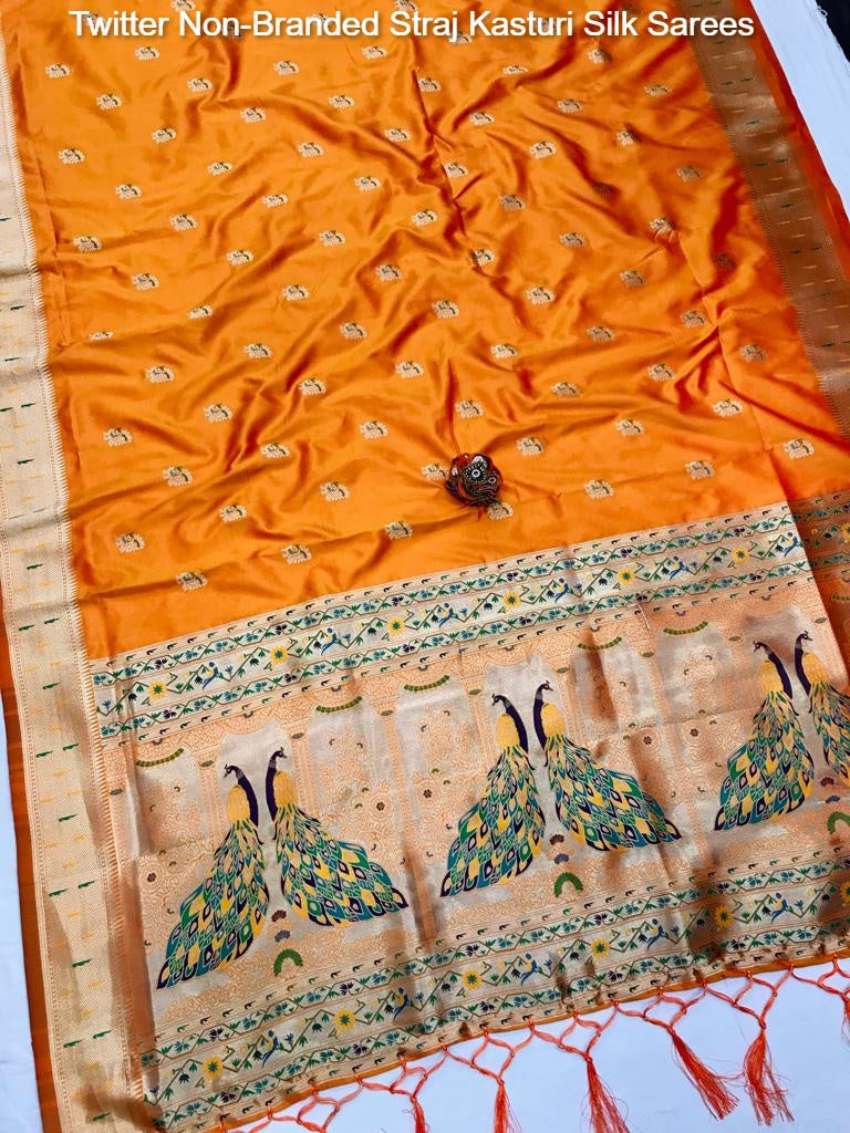 Twitter Non-Branded Straj Kasturi Silk Sarees
