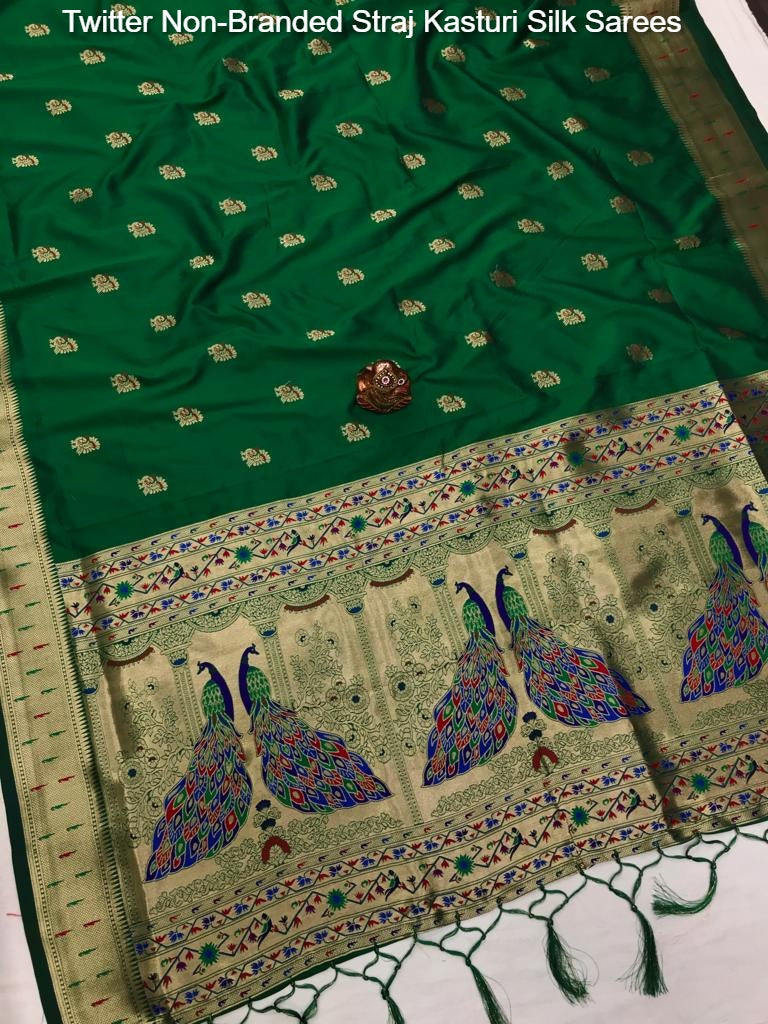 Twitter Non-Branded Straj Kasturi Silk Sarees
