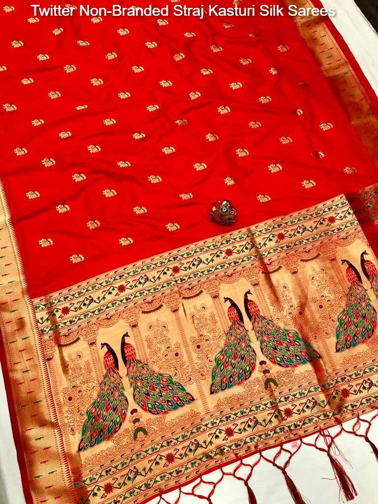 Twitter Non-Branded Straj Kasturi Silk Sarees