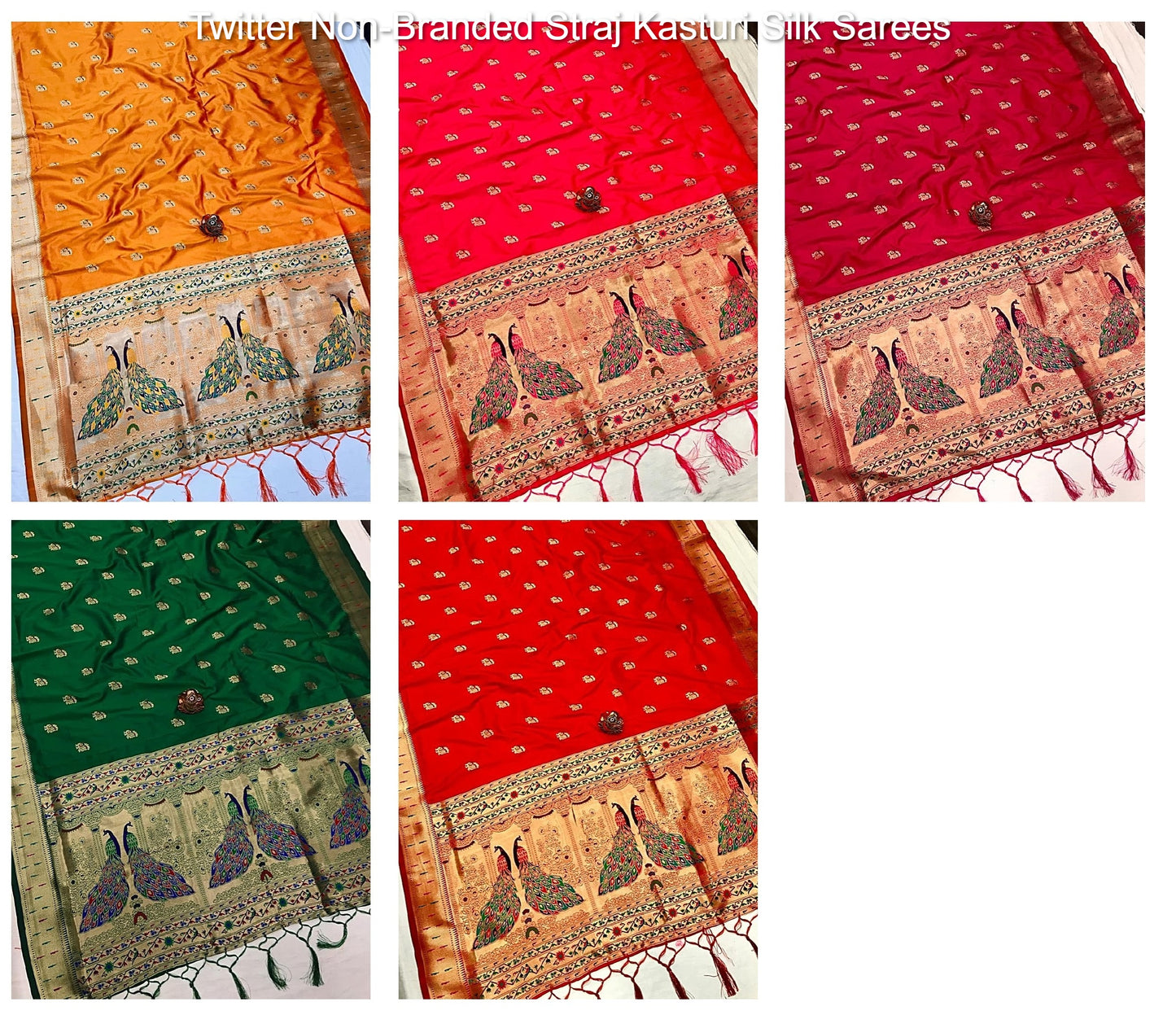 Twitter Non-Branded Straj Kasturi Silk Sarees