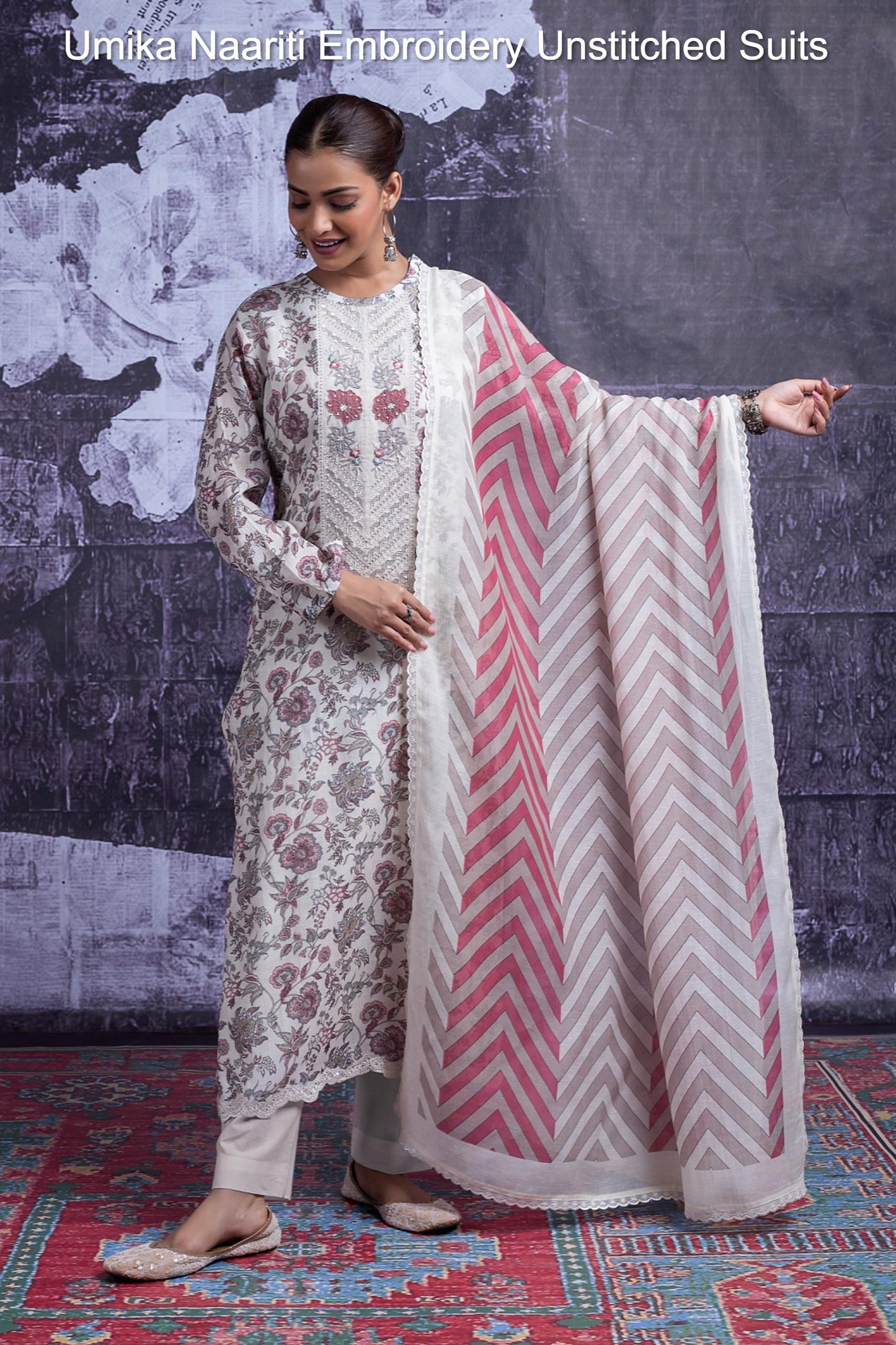 Umika Naariti Embroidery Unstitched Suits