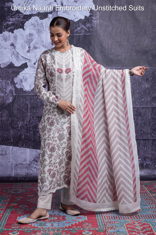 Umika Naariti Embroidery Unstitched Suits