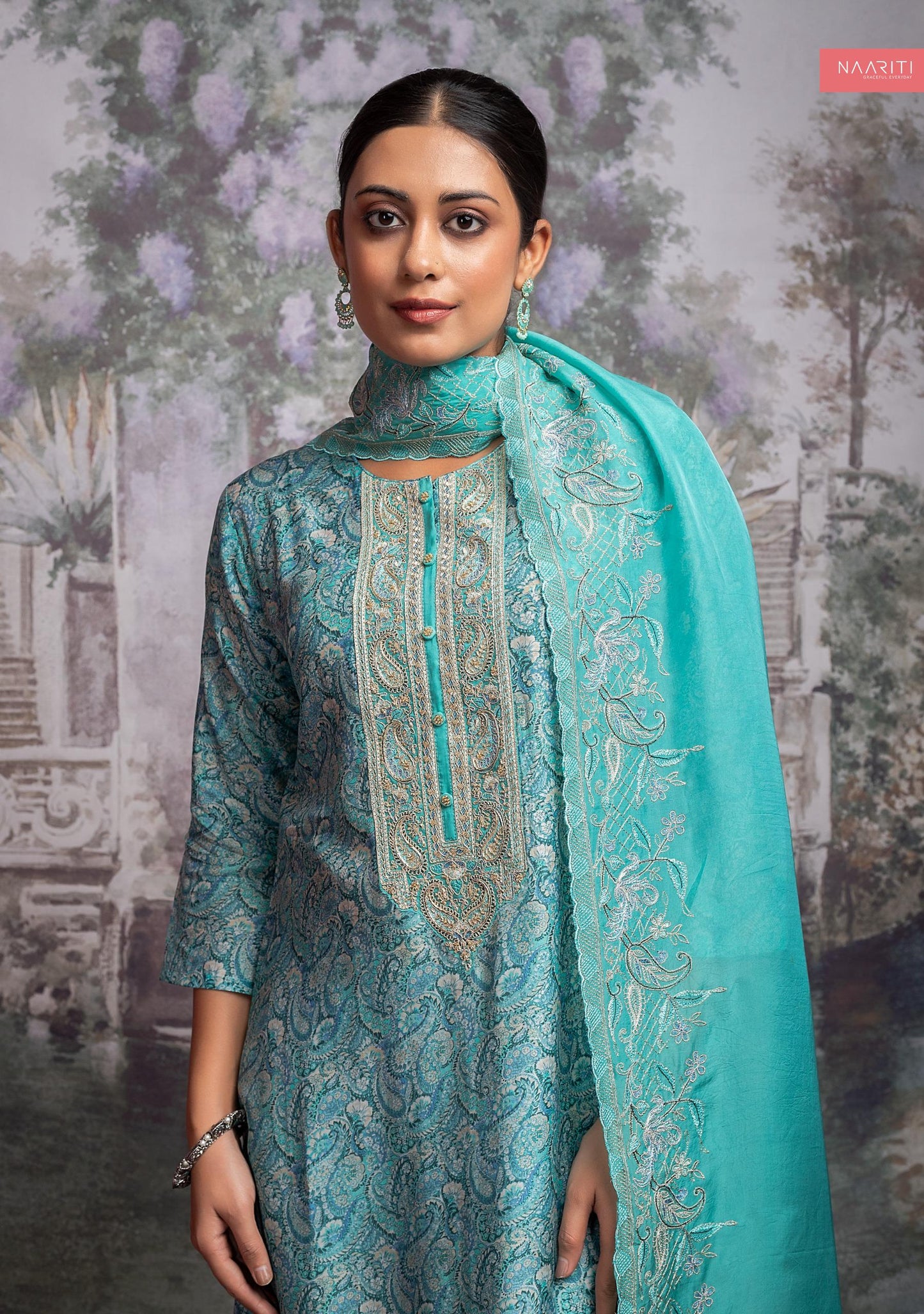 Varaz 2078 Naariti Neck Work Unstitched Suits