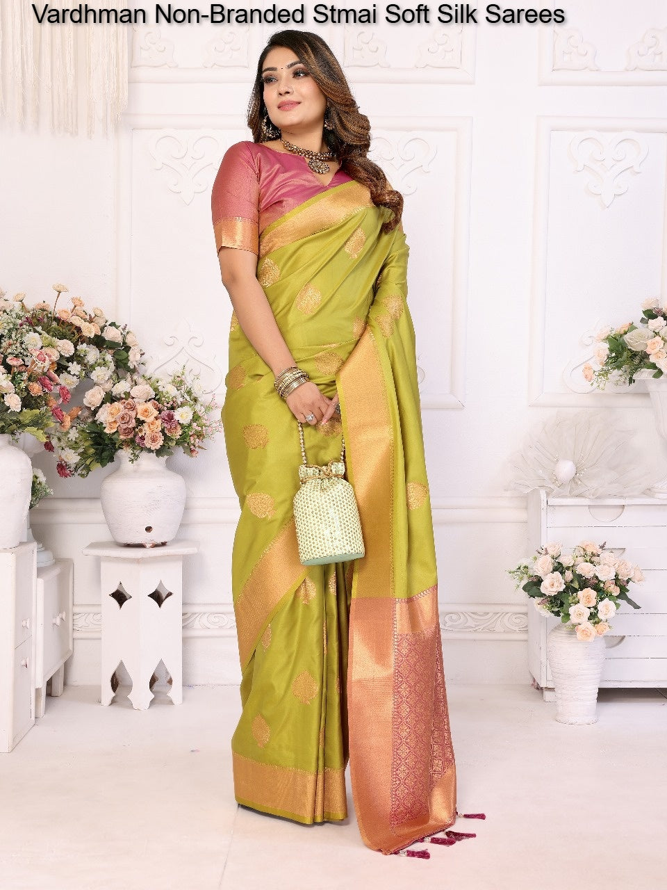 Vardhman Non-Branded Stmai Soft Silk Sarees