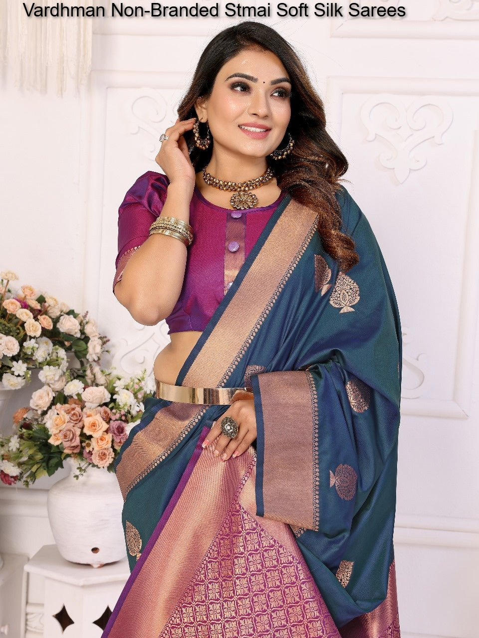 Vardhman Non-Branded Stmai Soft Silk Sarees