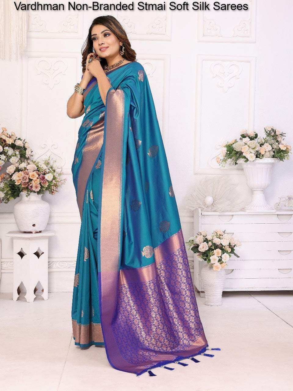 Vardhman Non-Branded Stmai Soft Silk Sarees