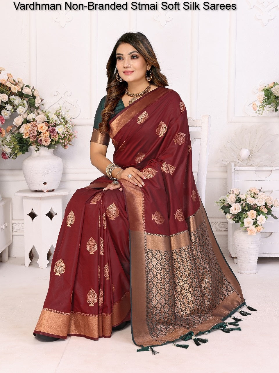 Vardhman Non-Branded Stmai Soft Silk Sarees