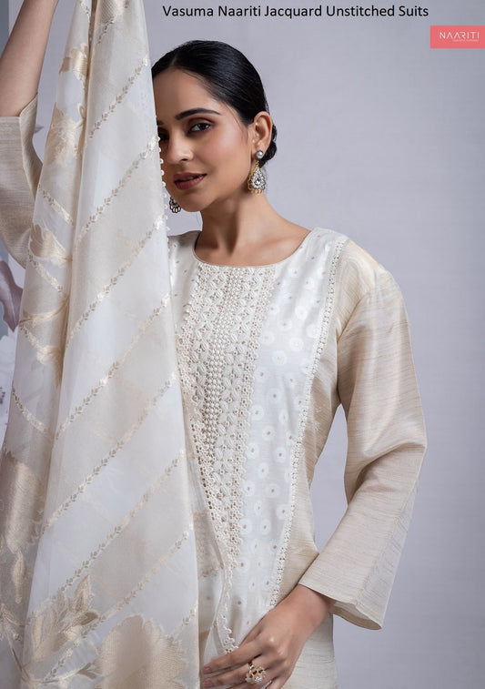 Vasuma Naariti Jacquard Unstitched Suits