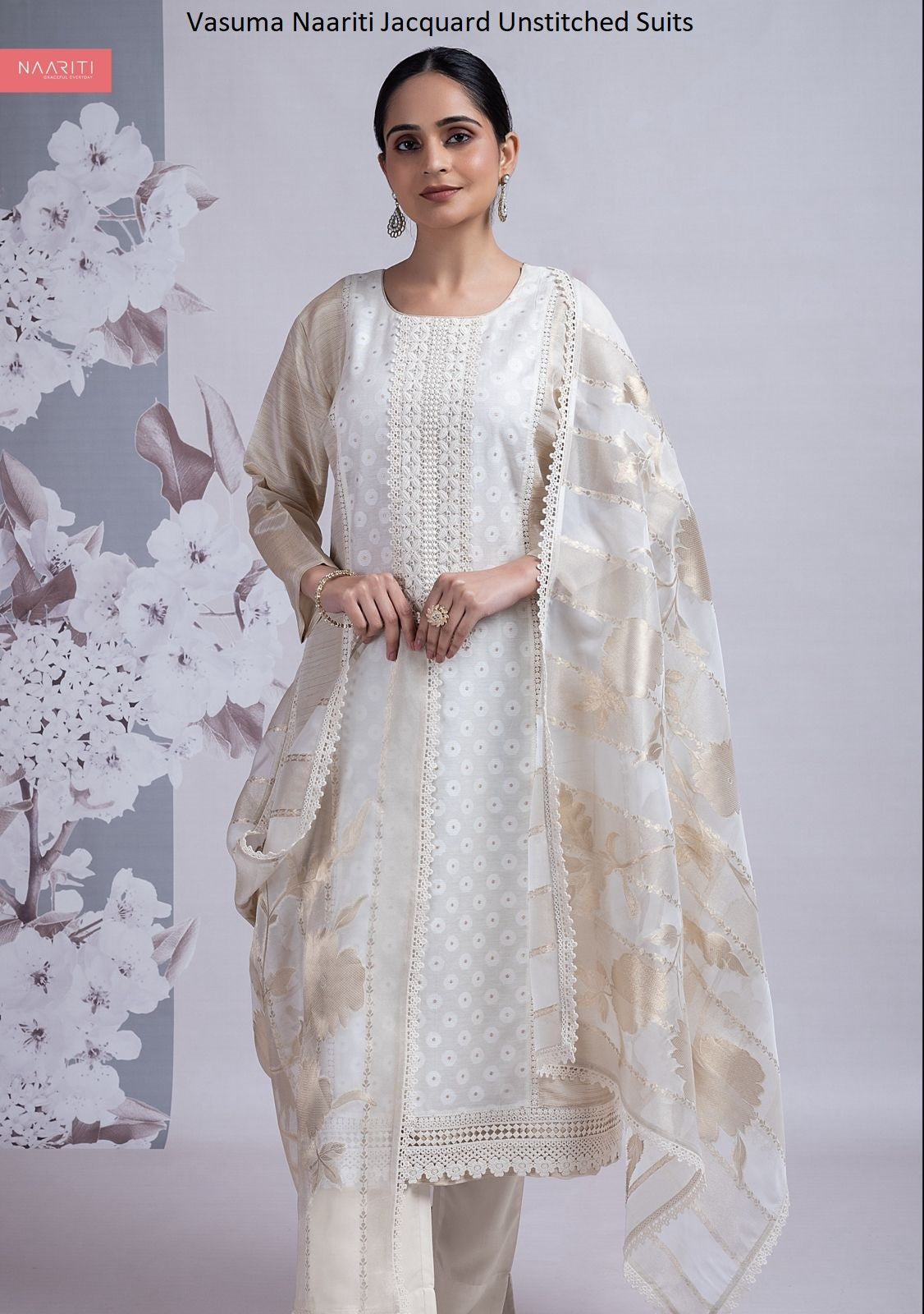 Vasuma Naariti Jacquard Unstitched Suits