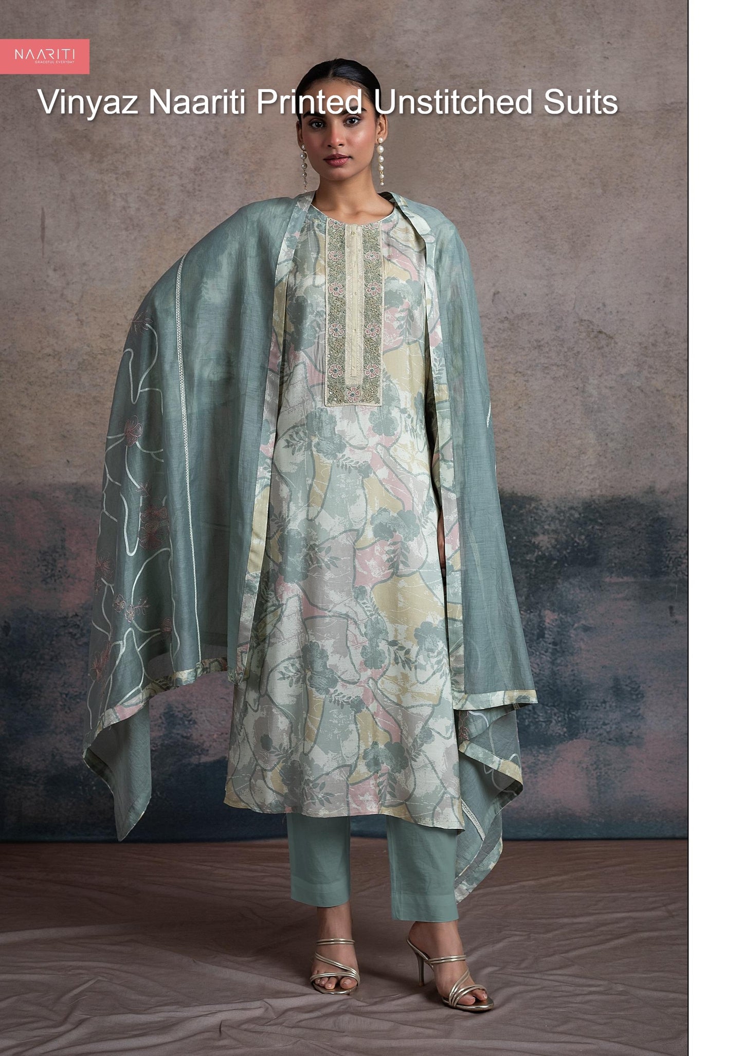 Vinyaz Naariti Printed Unstitched Suits
