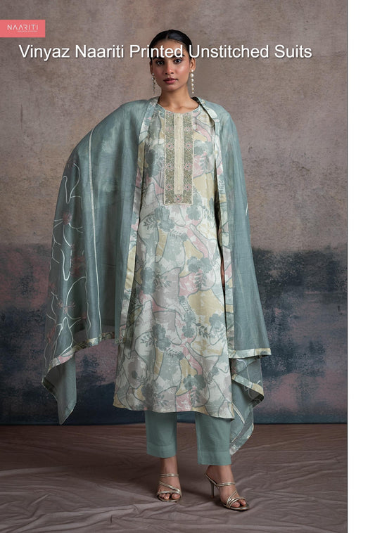 Vinyaz Naariti Printed Unstitched Suits