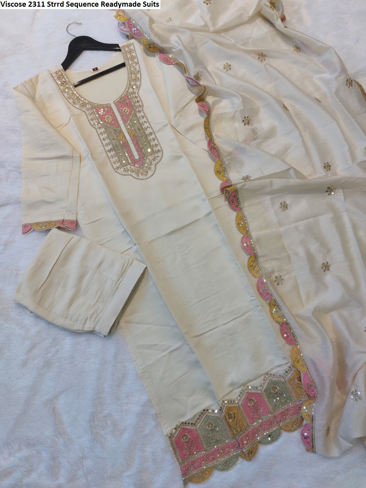 Viscose 2311 Strrd Sequence Readymade Suits