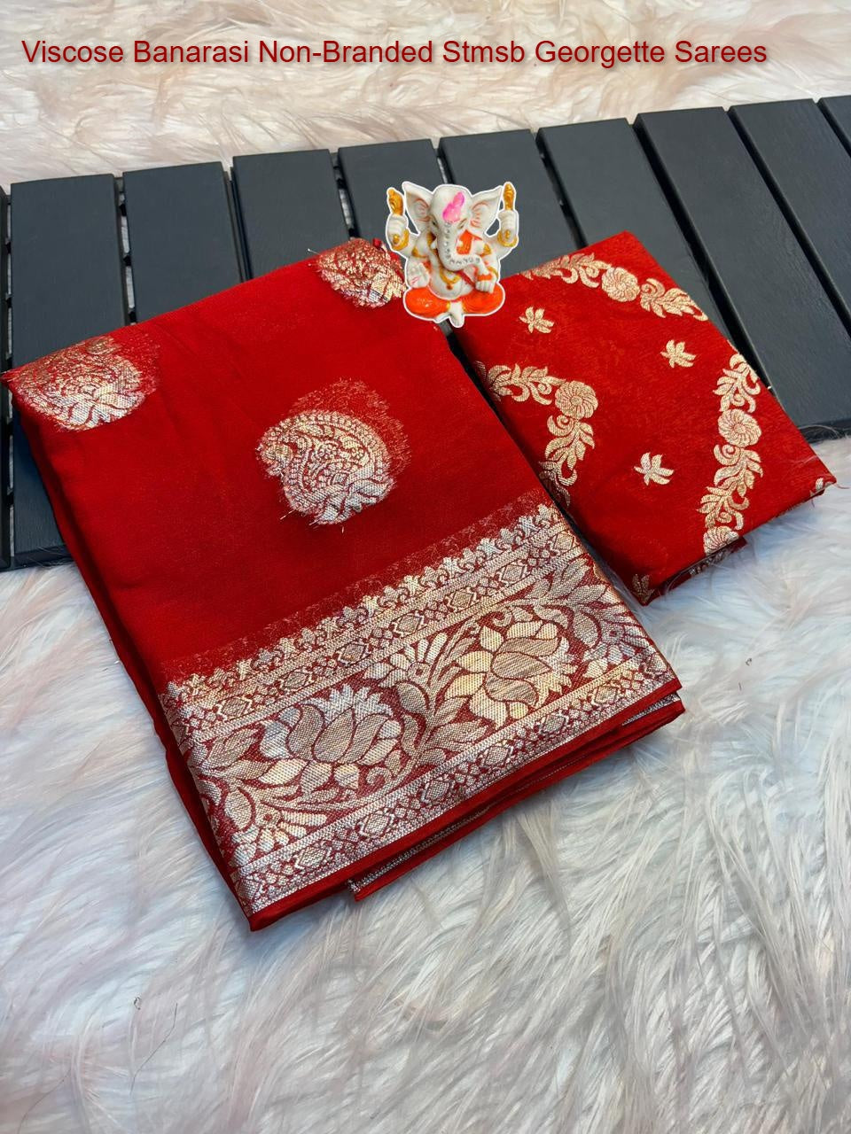 Viscose Banarasi Non-Branded Stmsb Georgette Sarees