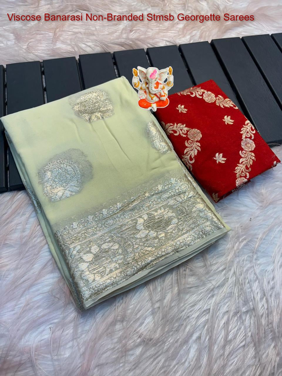 Viscose Banarasi Non-Branded Stmsb Georgette Sarees