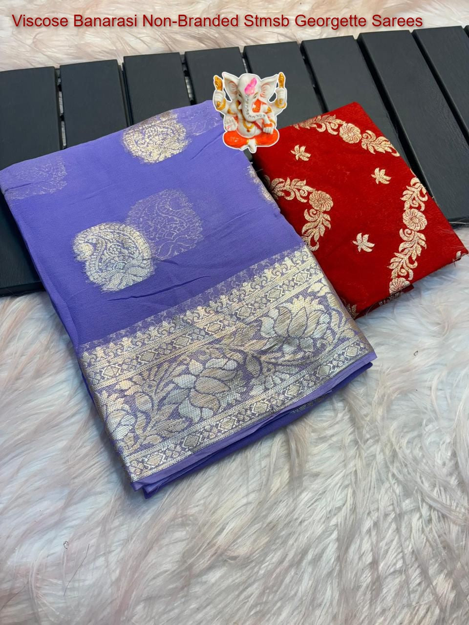 Viscose Banarasi Non-Branded Stmsb Georgette Sarees