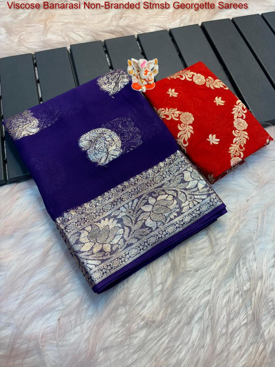 Viscose Banarasi Non-Branded Stmsb Georgette Sarees