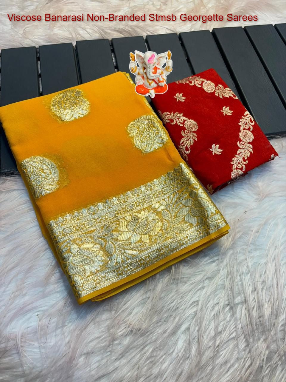 Viscose Banarasi Non-Branded Stmsb Georgette Sarees