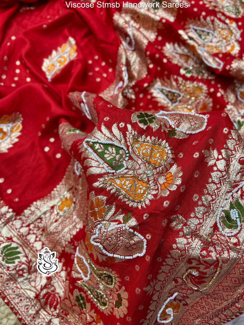 Viscose Stmsb Handwork Sarees