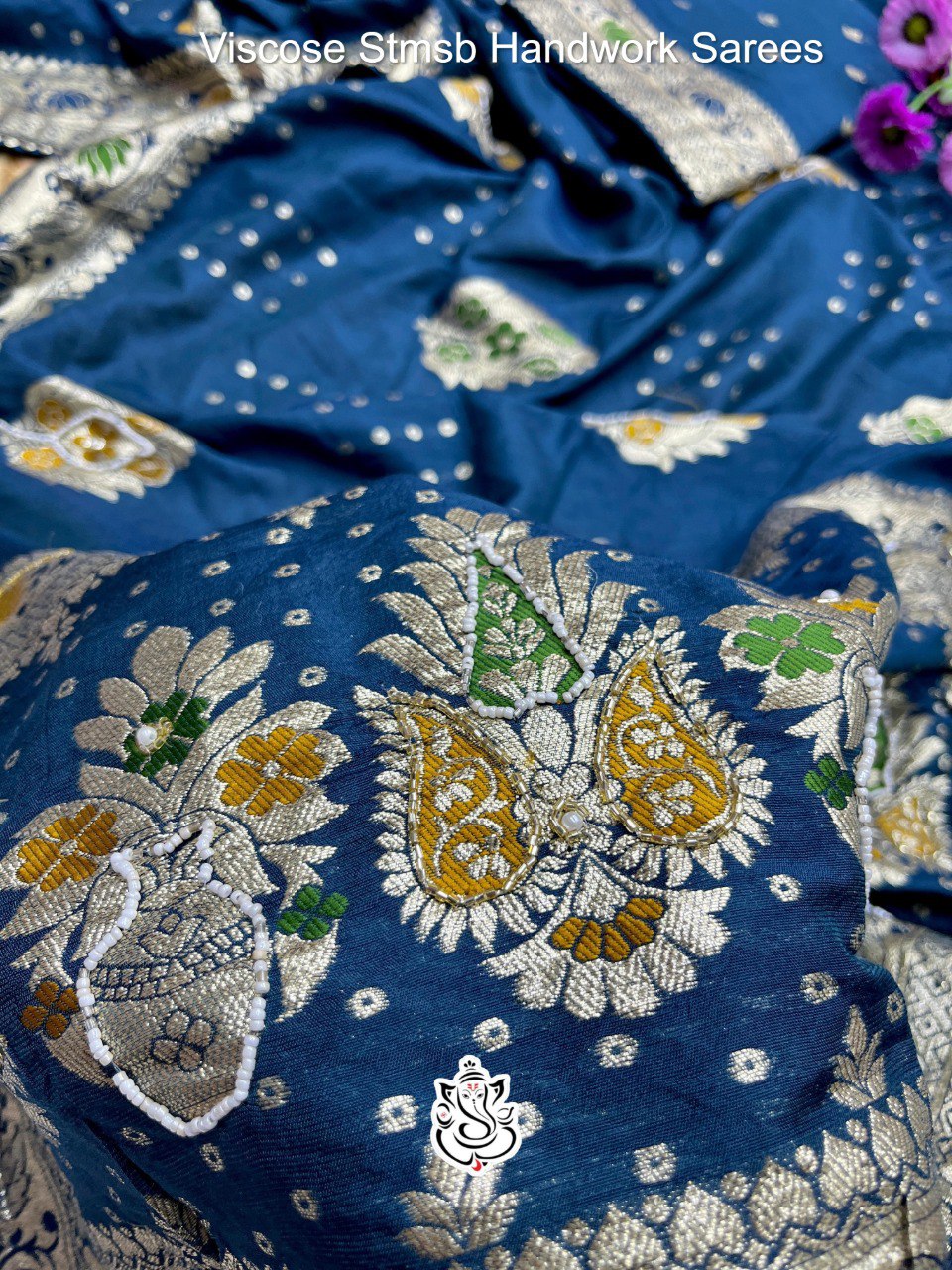 Viscose Stmsb Handwork Sarees