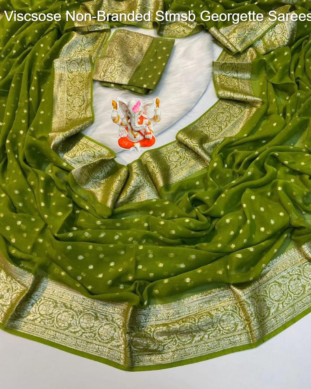 Viscsose Non-Branded Stmsb Georgette Sarees