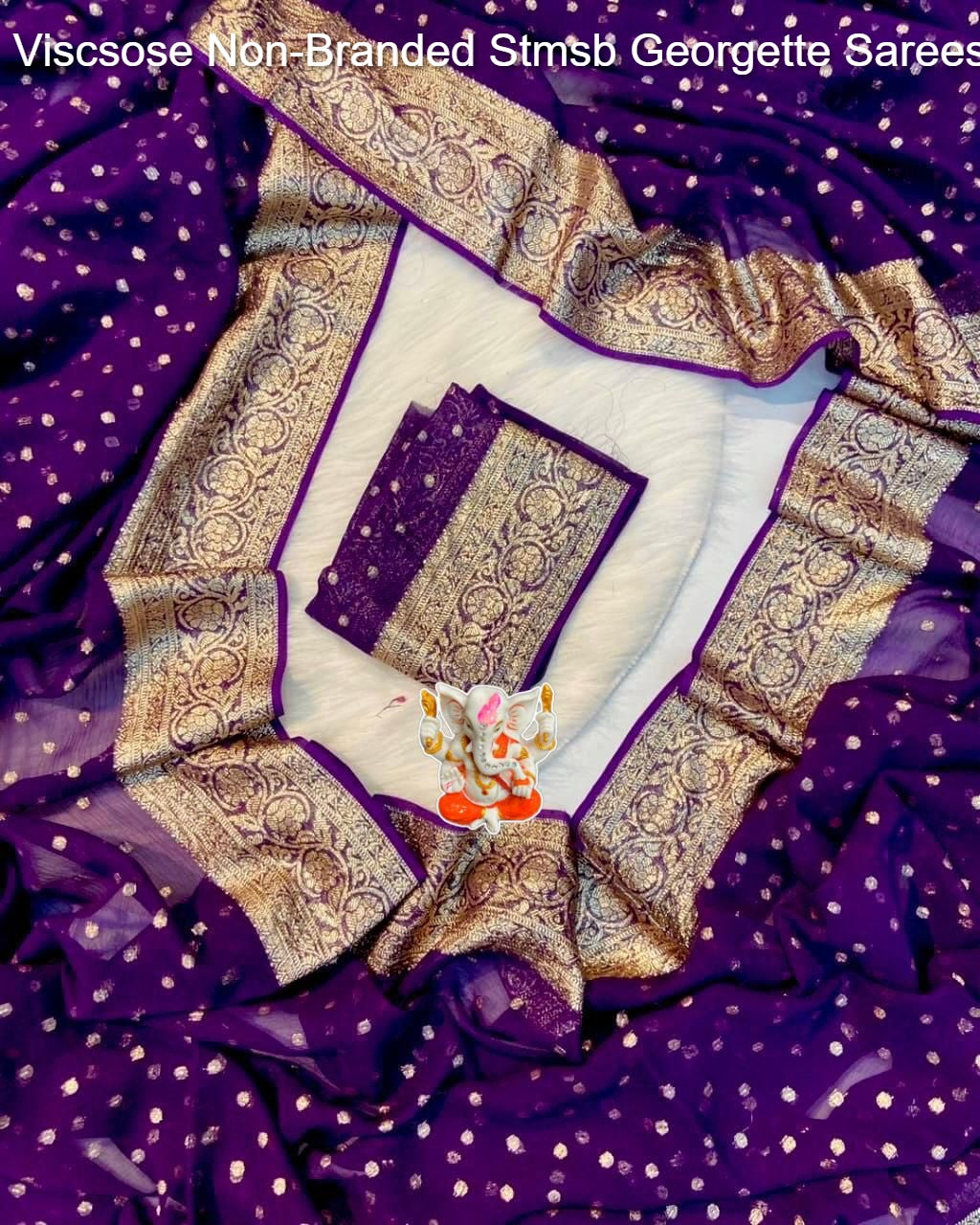 Viscsose Non-Branded Stmsb Georgette Sarees