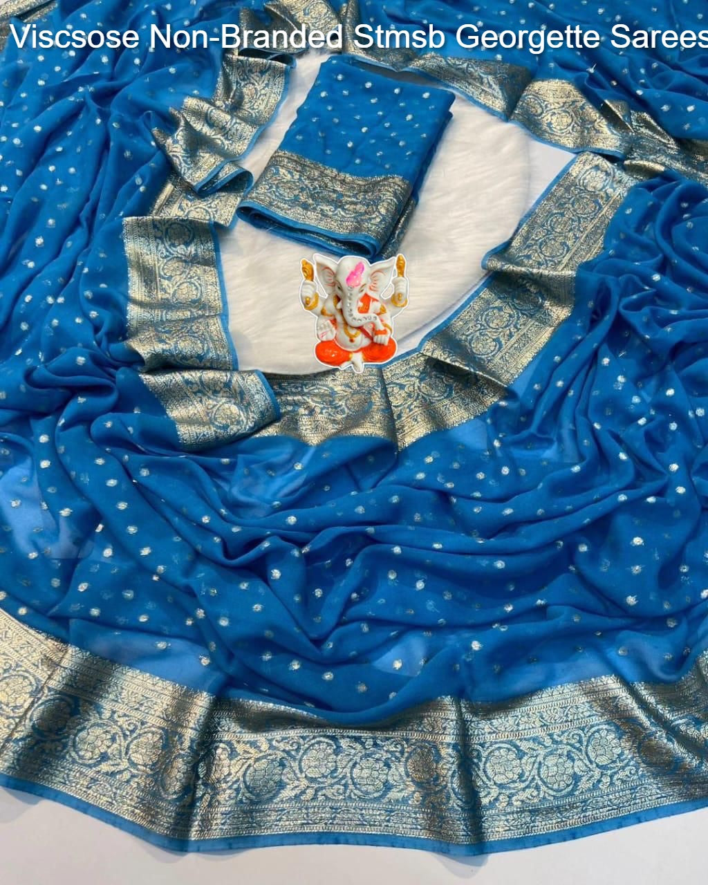 Viscsose Non-Branded Stmsb Georgette Sarees