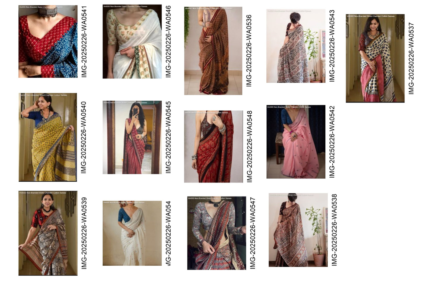 Vk4000 Non-Branded Stvkd Chanderi Cotton Sarees