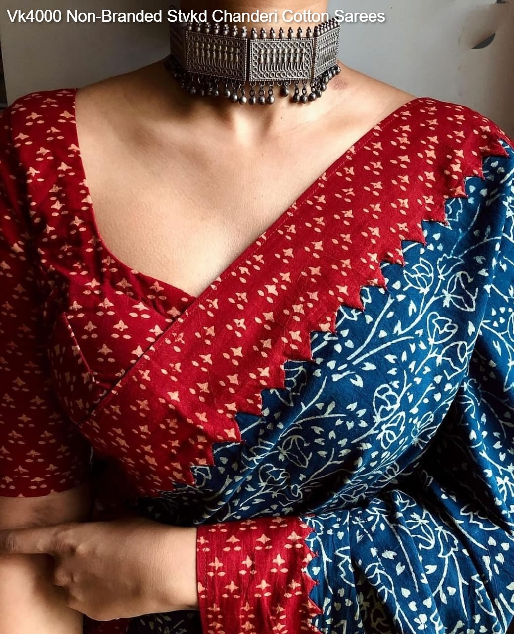 Vk4000 Non-Branded Stvkd Chanderi Cotton Sarees