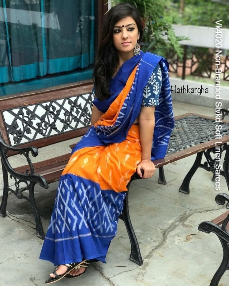 Vk4020 Non-Branded Stvkd Soft Linen Sarees