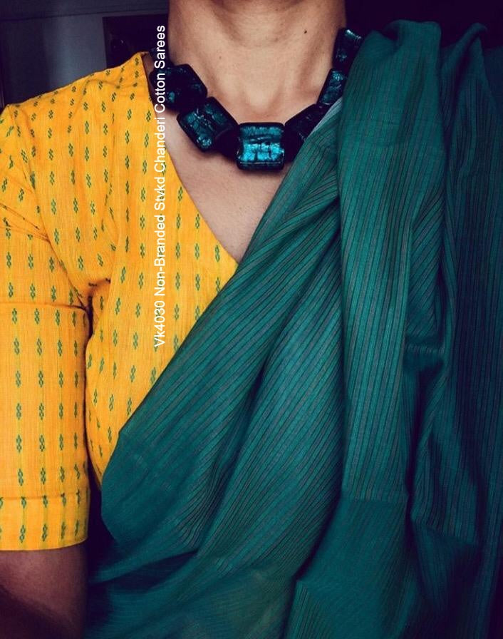 Vk4030 Non-Branded Stvkd Chanderi Cotton Sarees