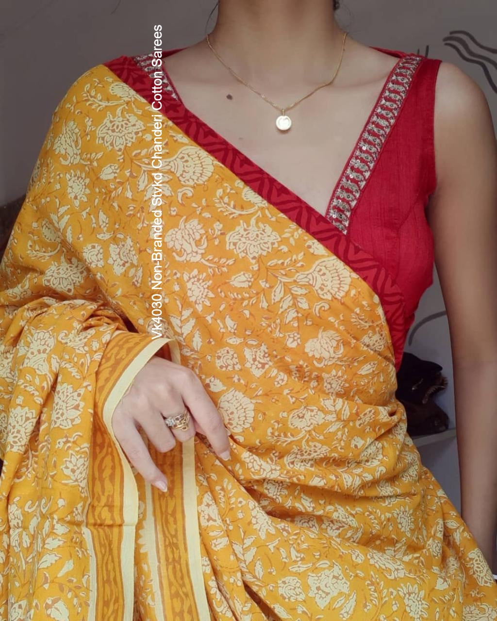 Vk4030 Non-Branded Stvkd Chanderi Cotton Sarees