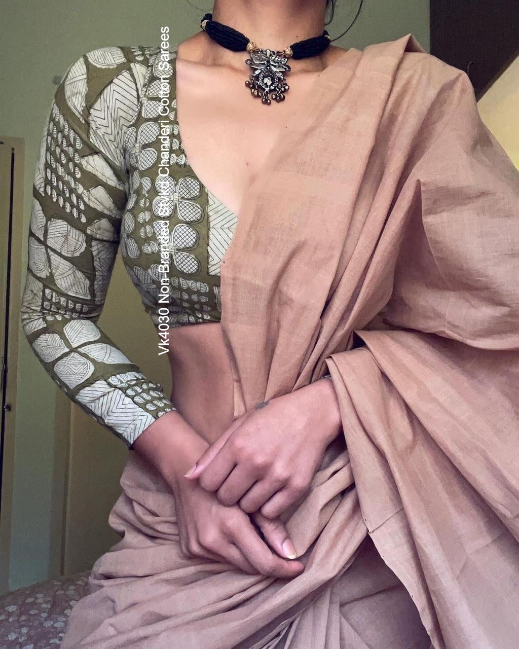 Vk4030 Non-Branded Stvkd Chanderi Cotton Sarees