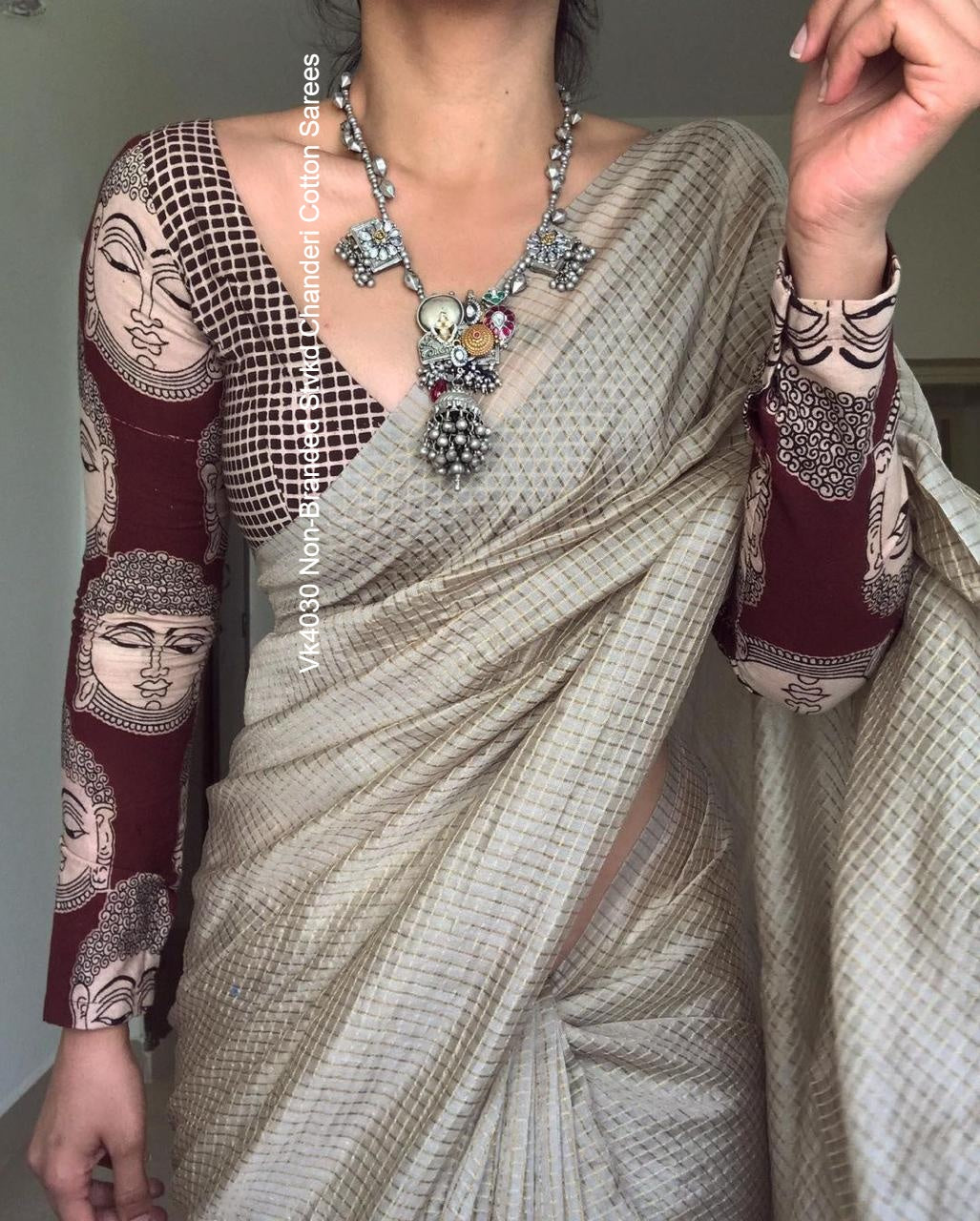 Vk4030 Non-Branded Stvkd Chanderi Cotton Sarees