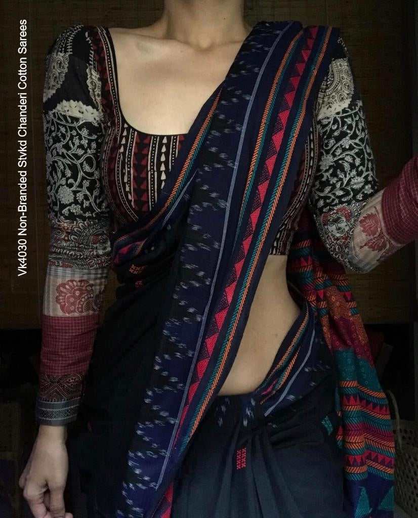 Vk4030 Non-Branded Stvkd Chanderi Cotton Sarees