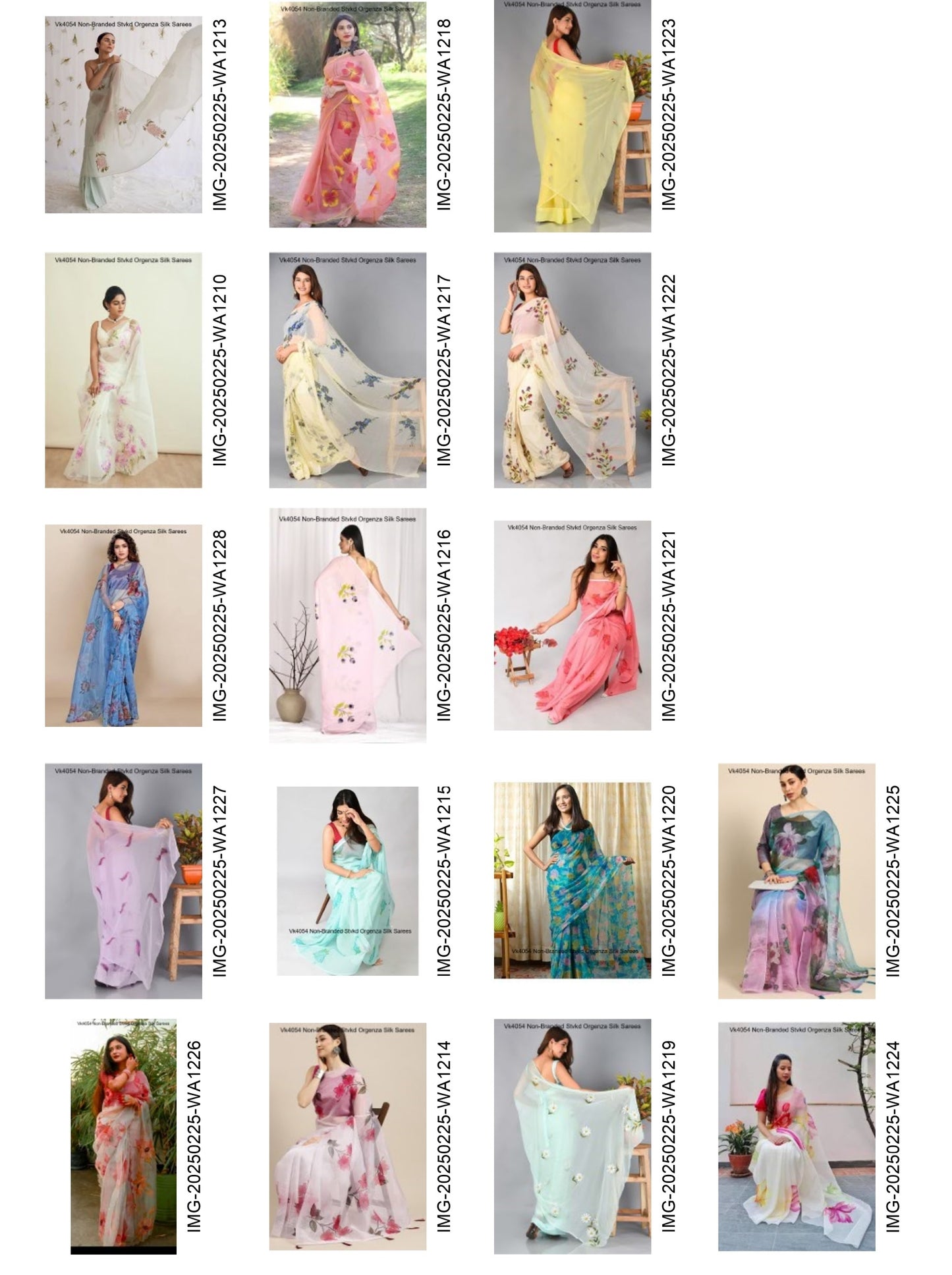 Vk4054 Non-Branded Stvkd Orgenza Silk Sarees