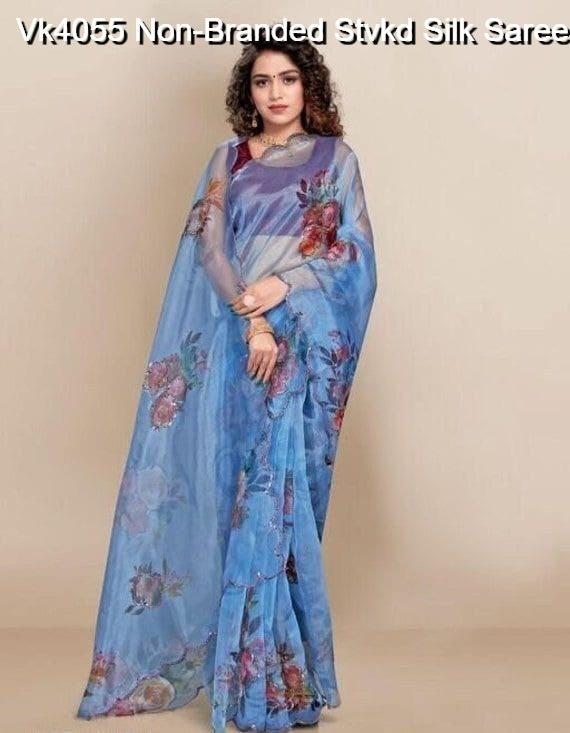 Vk4055 Non-Branded Stvkd Silk Sarees