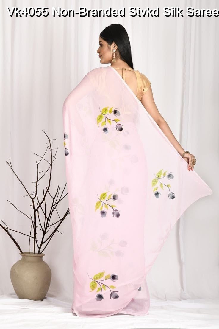 Vk4055 Non-Branded Stvkd Silk Sarees