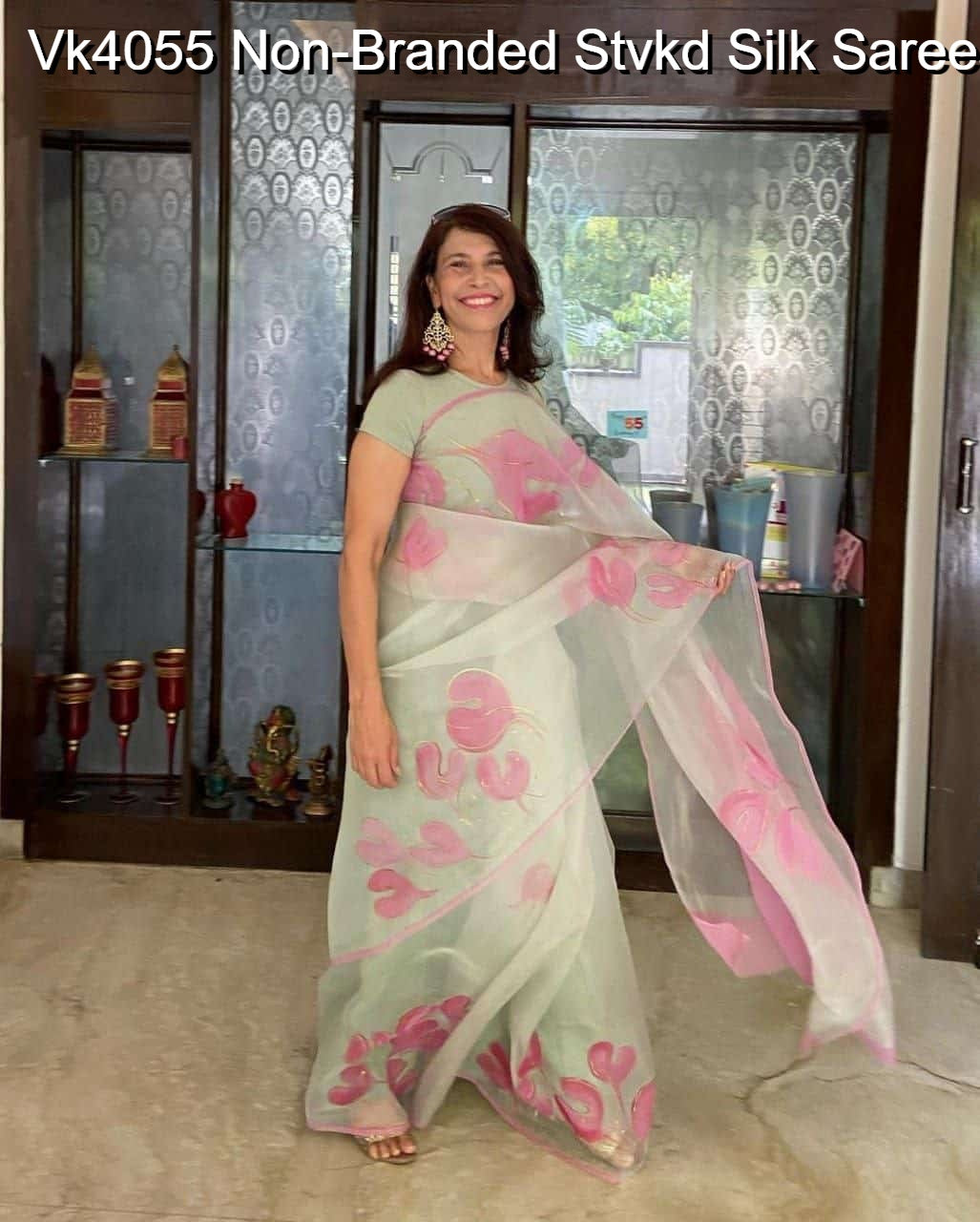 Vk4055 Non-Branded Stvkd Silk Sarees