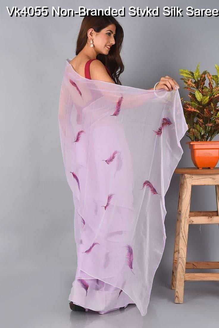 Vk4055 Non-Branded Stvkd Silk Sarees